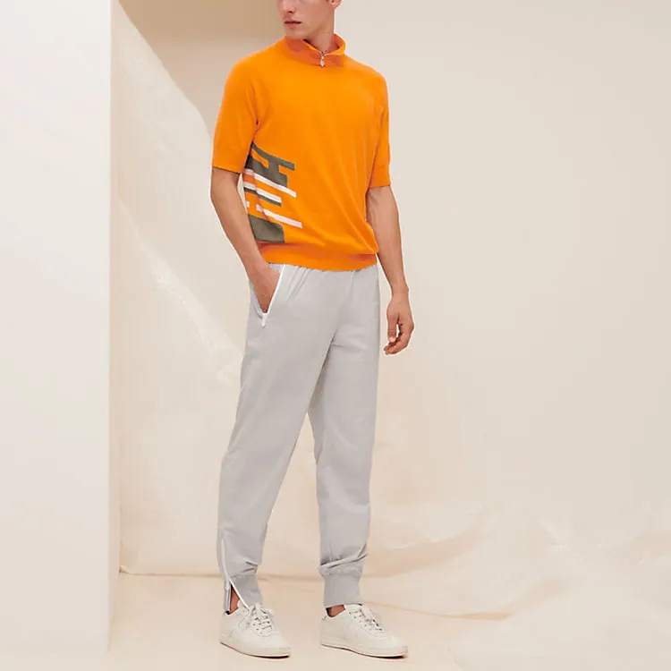 HERMES Polo Shirts Men Orange-2