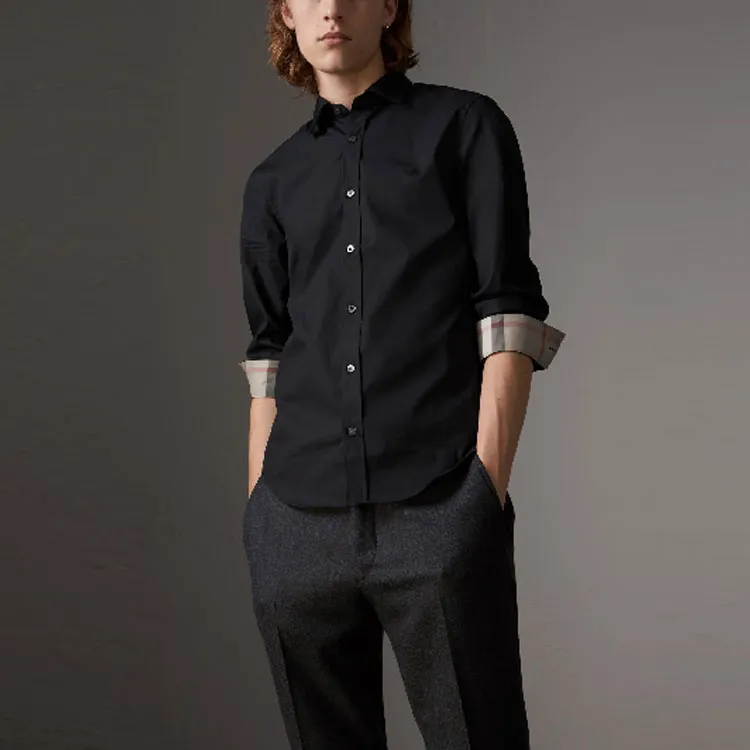 Burberry Shirts Men Black-1