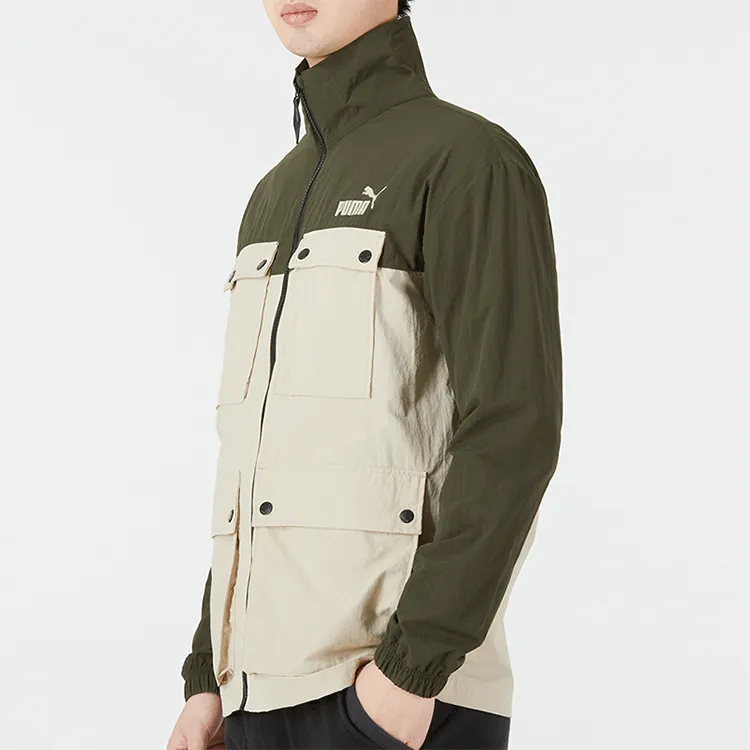 PUMA Jackets Men Olive Green-3