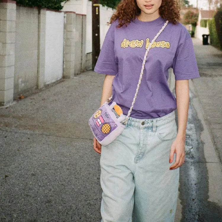 Drew House Letter Logo Series SS22 T Shirt Unisex Violet-6