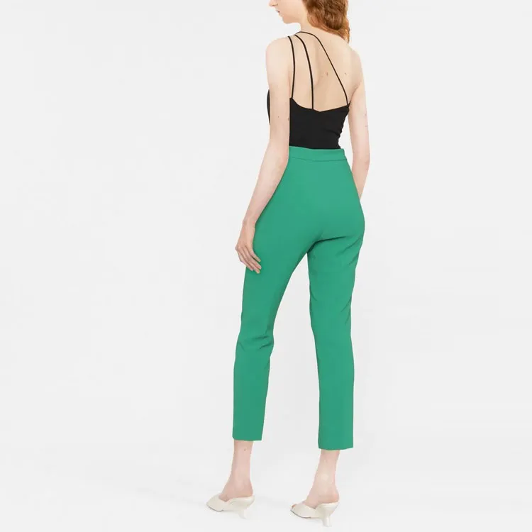 Elisabetta Franchi FW22 Casual Pants Women's Green-2