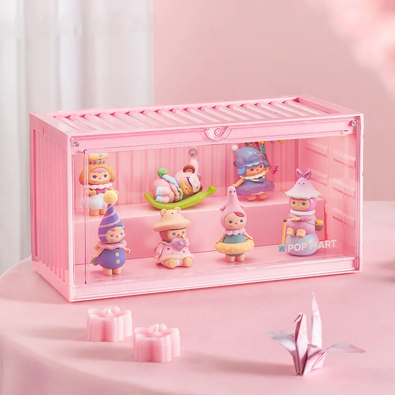 POP MART Bubble Mate IP Cherry Blossom Tipsy Collection Container Luminous Display Case Model Accessories-1