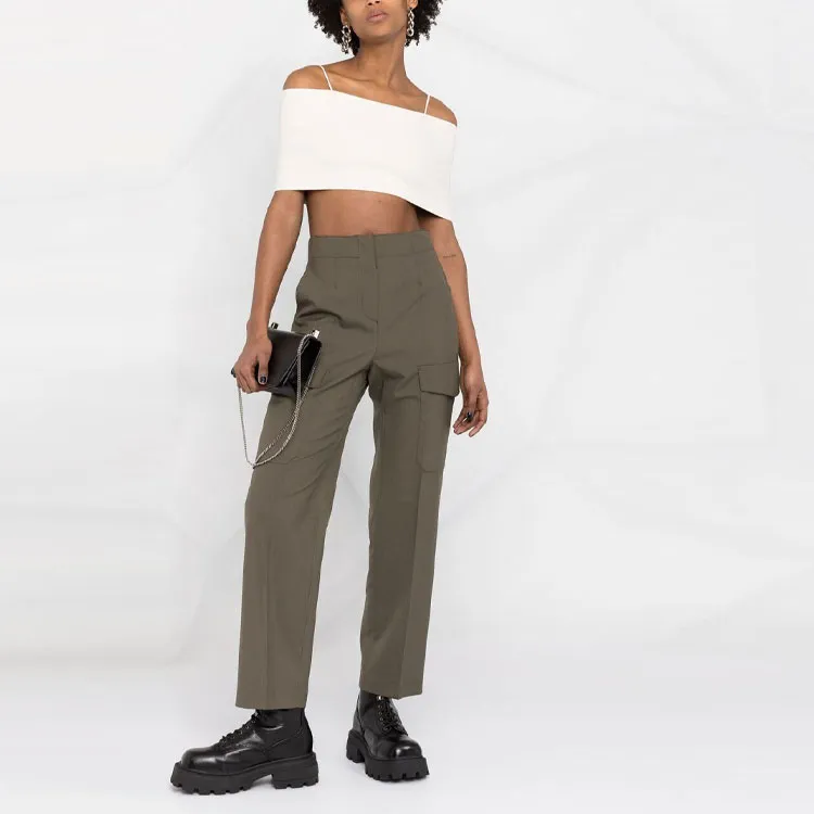 AMBUSH Cold shoulder Cropped Top-1