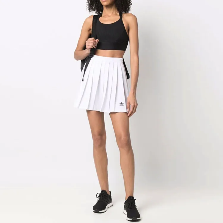 Adidas Originals Casual Short Skirts Women's White-1