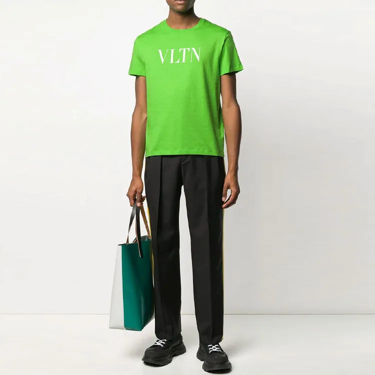 Valentino T-Shirts Men Green-3
