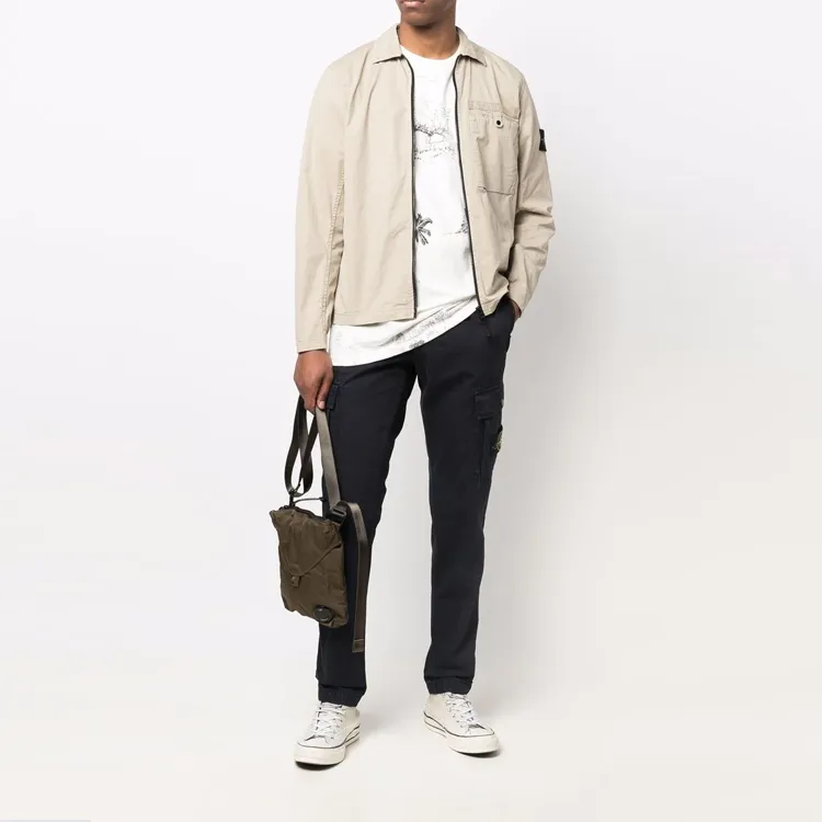 STONE ISLAND Cargo Pants Men Blue-1