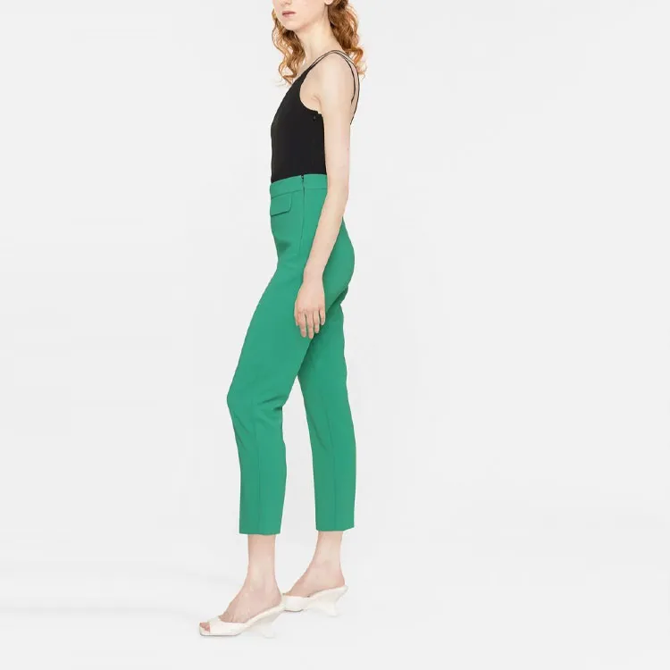 Elisabetta Franchi FW22 Casual Pants Women's Green-3