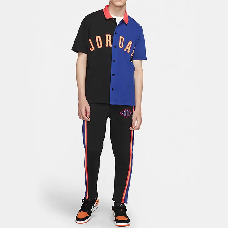 Jordan T Shirt Men's Black Blue-2