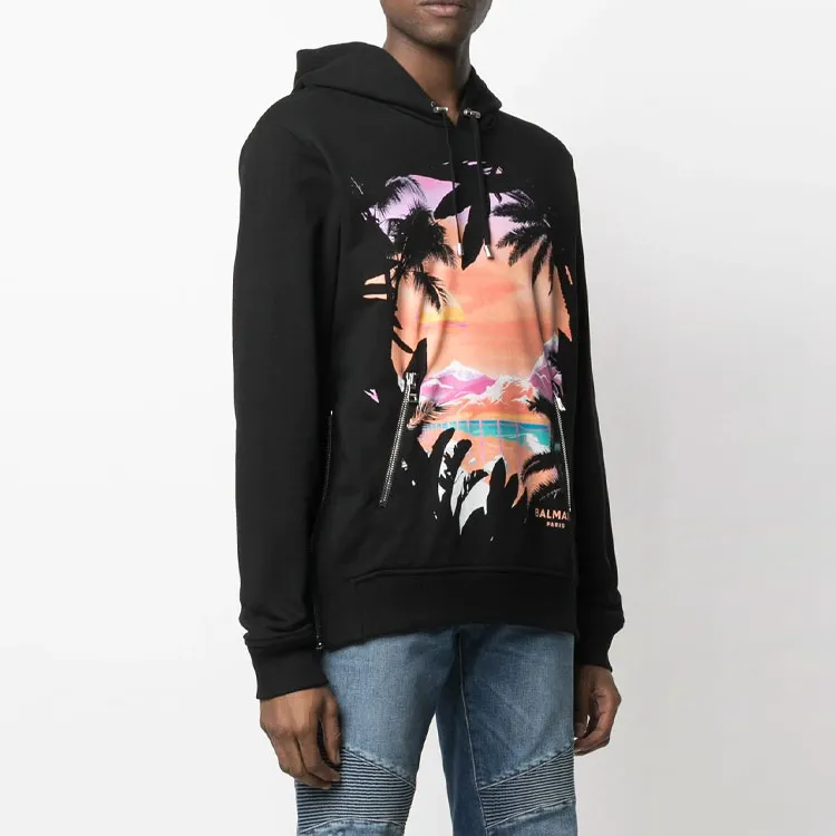 BALMAIN Sweatshirts Men Black-3
