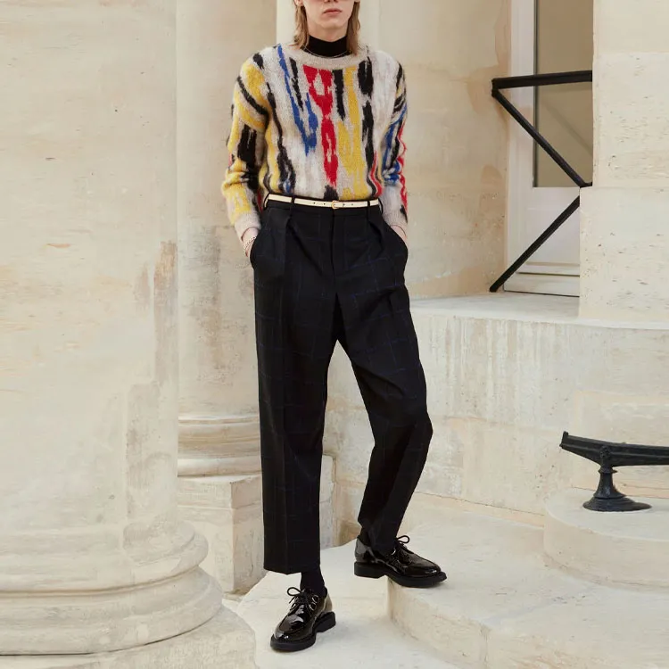 SAINT LAURENT Cashmere Sweaters Men Multicolor-1