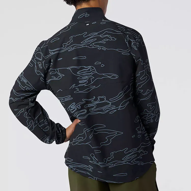 New Balance Printing Jacket Men's Black Print-3