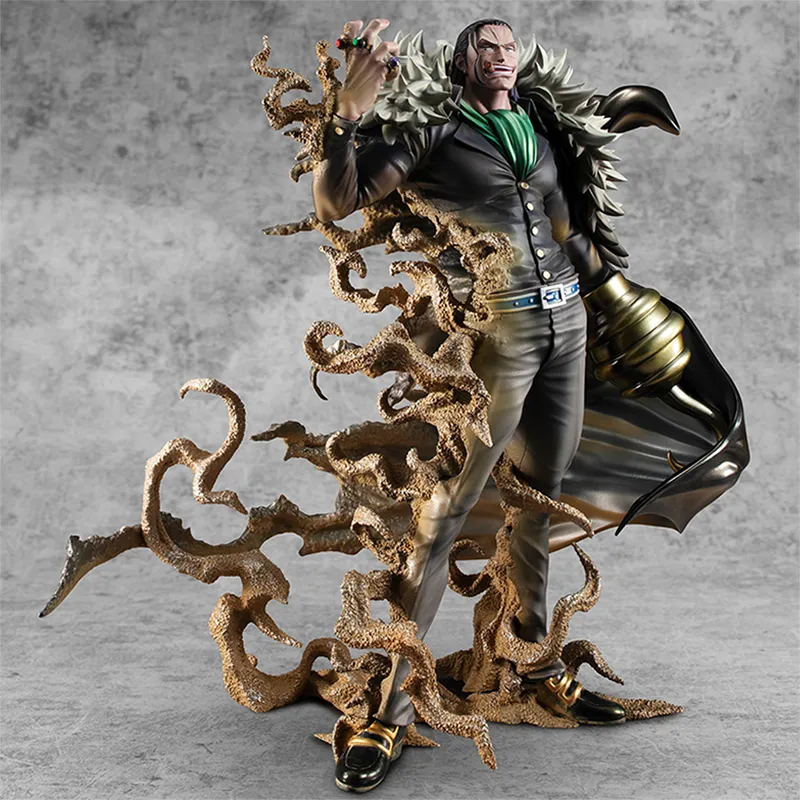 MegaHouse One Piece Portrait Of Pirates Mas Maximum Sir Crocodile Figure Black-1