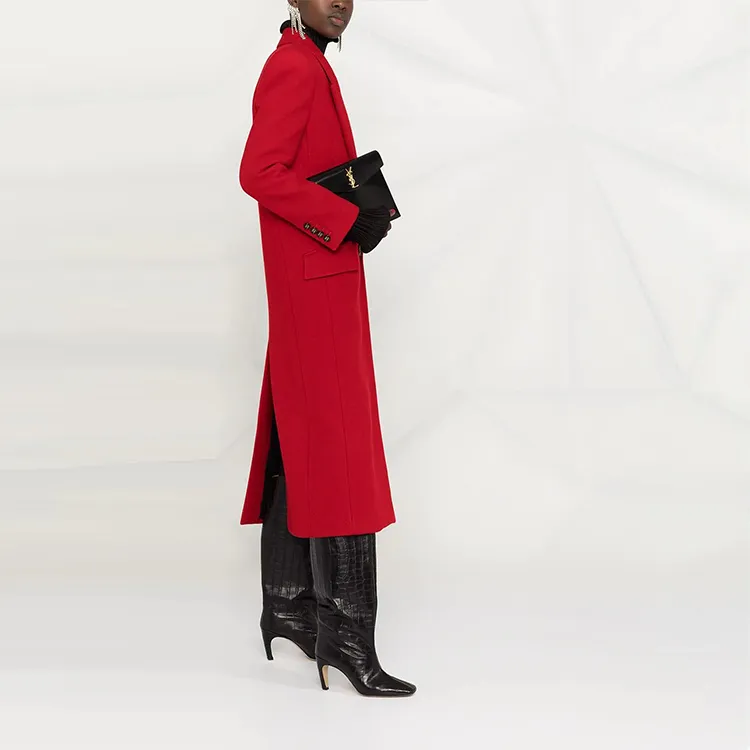 SAINT LAURENT Velvet Jackets Women's Red-3