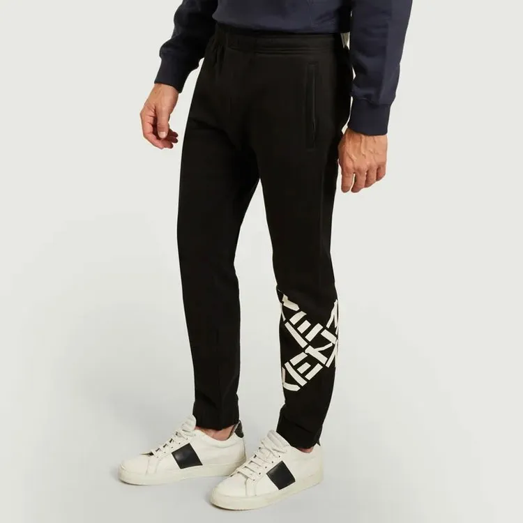KENZO Knitted Sweatpants Men Black-6