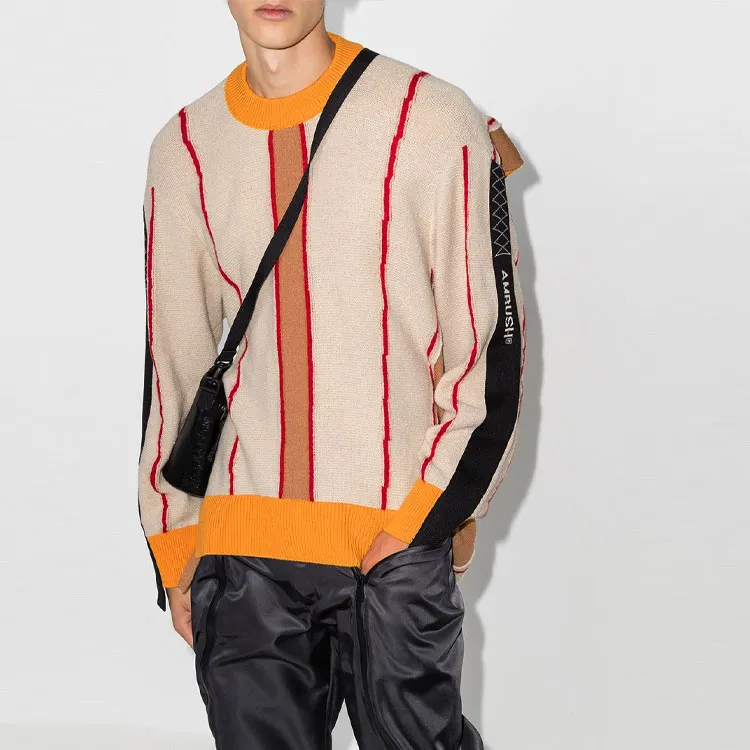 AMBUSH Deconstructed Striped Sweater-1