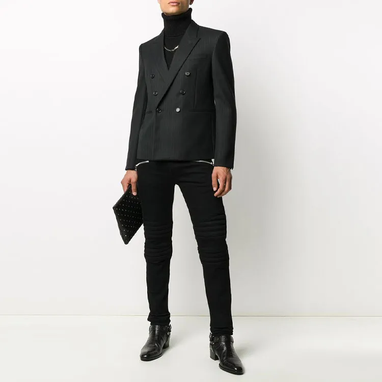 SAINT LAURENT Business Suit Coat Men's Black-1