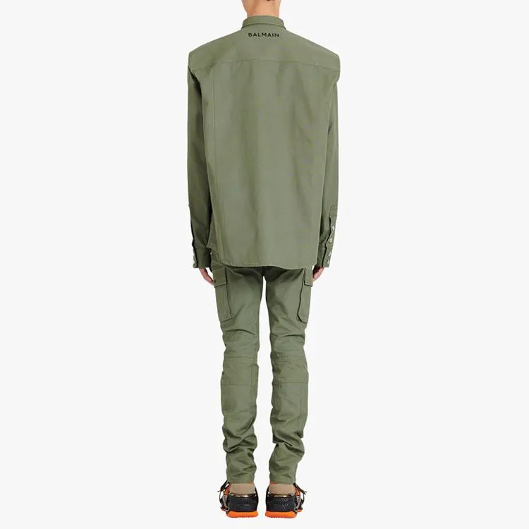BALMAIN Embroidered Logo Shirt-3