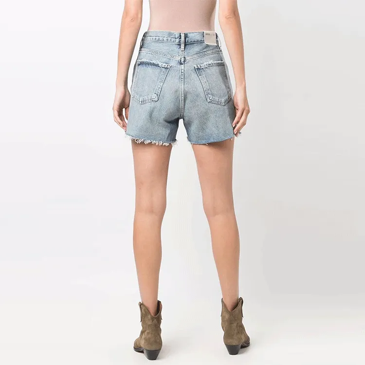 AGOLDE Denim Shorts Women's Blue-3