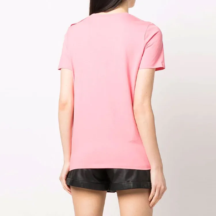 BALMAIN Regular T Shirt Women's Pink-2
