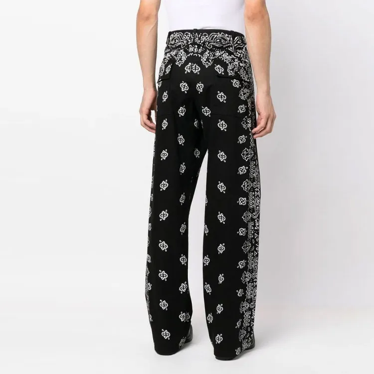 AMIRI Paisley print Cotton Trousers-1