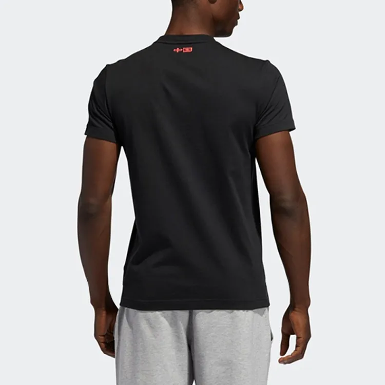 Adidas T Shirts Men Black-4