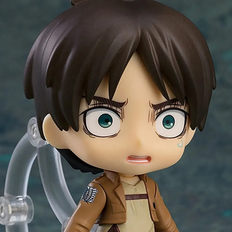 GSC Clay Figure No.1380 Attack On Titan Eren Yeager Survey Corps Chibi Figures 10cm-3