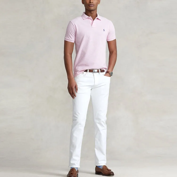 Polo Ralph Lauren SS22 Polo Shirt Men's Pink-3