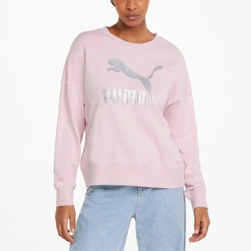 PUMA Sweatshirts Women's Pink-3