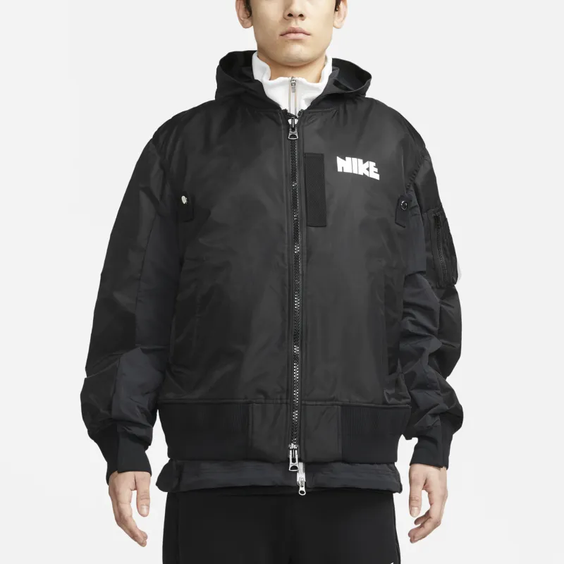 Sacai X Nike Jackets Men Black-3