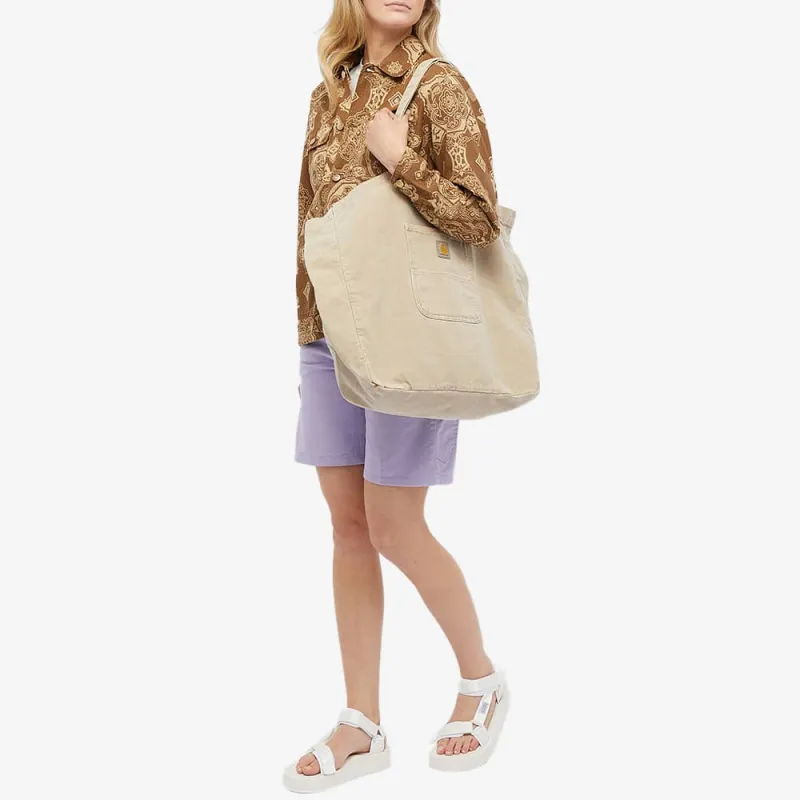 Carhartt Canvas Tote Bag, Shopping Bag, Canvas Bag, Handbag Regular Unisex Khaki-2