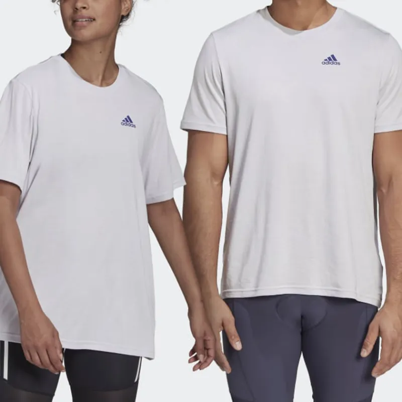 Adidas T Shirts Unisex Symbol Gray-4