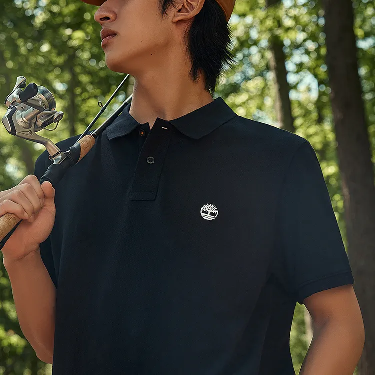 Timberland Polo Shirt Men's Black-3