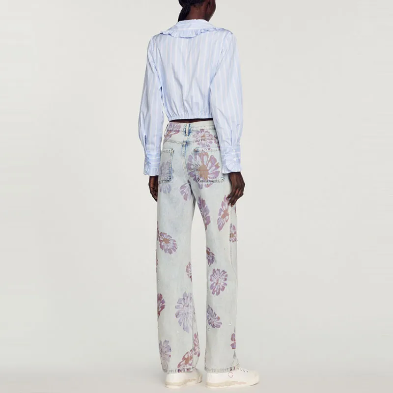Sandro Shirts Women's Blue White-1
