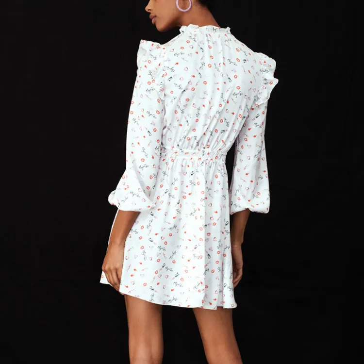 Maje Long Sleeved Dresses Women's White-3