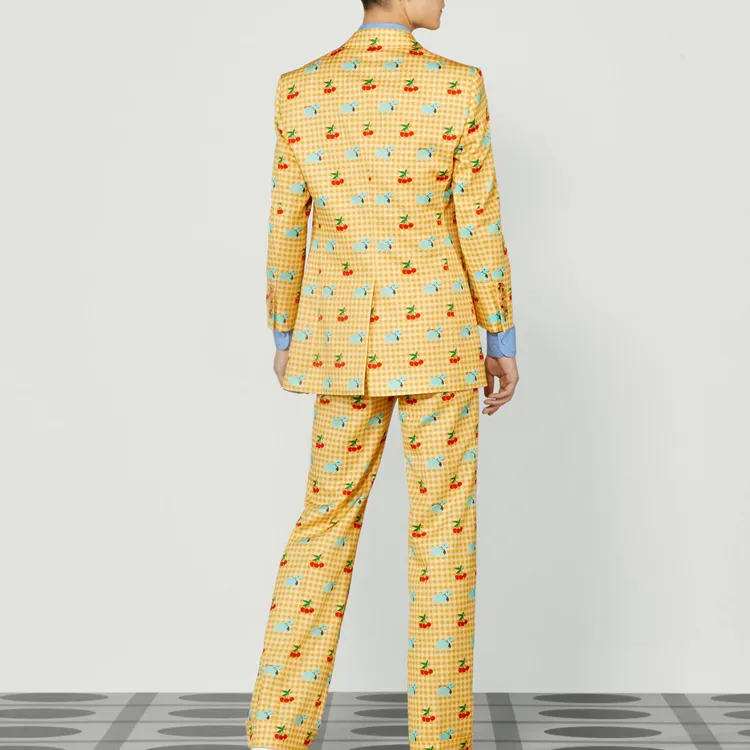 GUCCI Business Suits Men Yellow-4