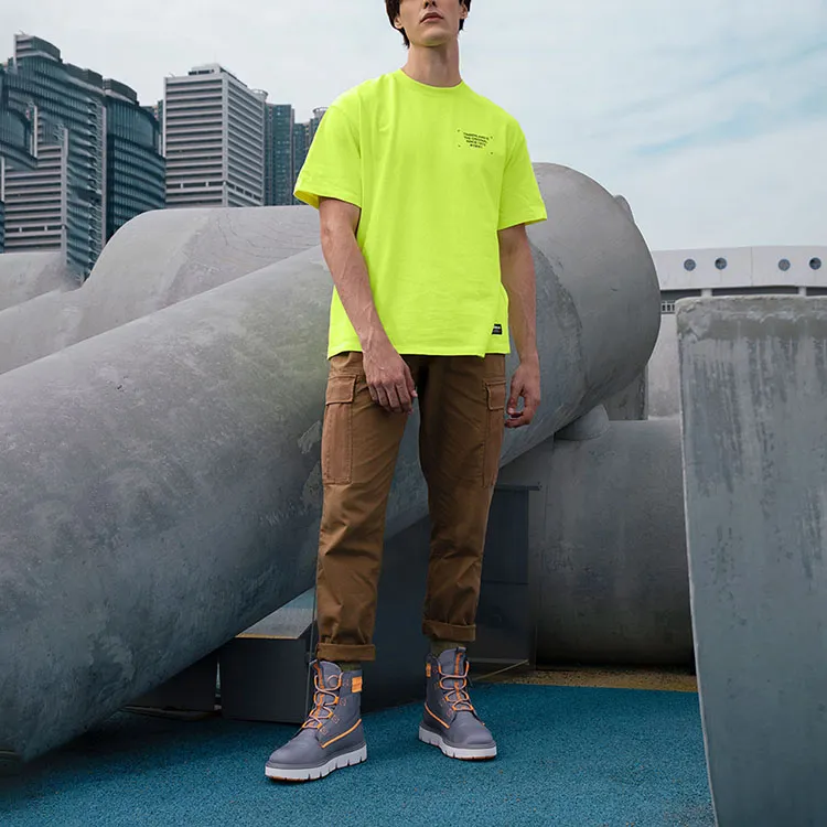 Timberland T Shirt Men's Bright Yellow-2
