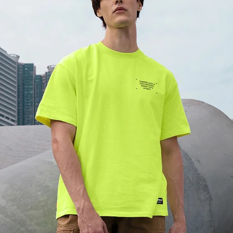 Timberland T Shirt Men's Bright Yellow-3