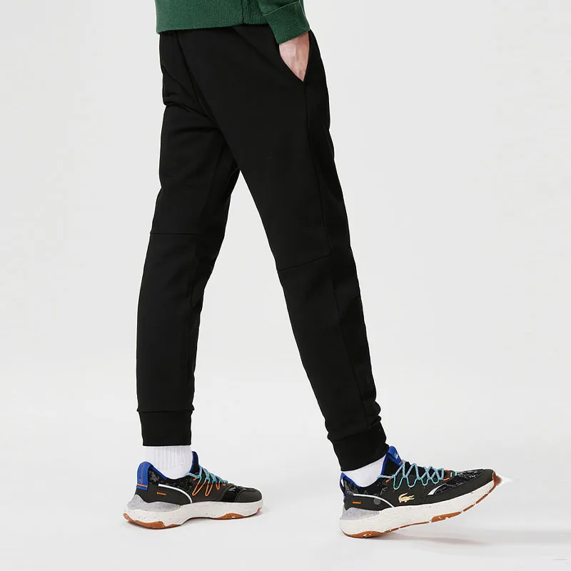 LACOSTE Knitted Sports Pants Men's Black-3