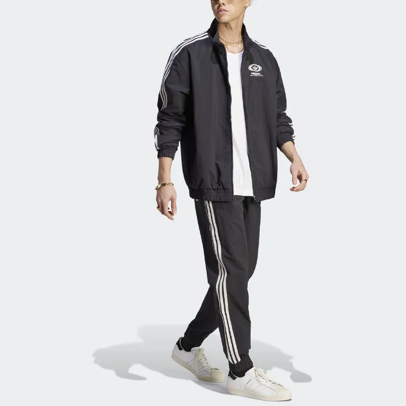 Adidas Originals Adidas Originals X NSRC Co branded Series Knitted Sports Pants Unisex Black-3