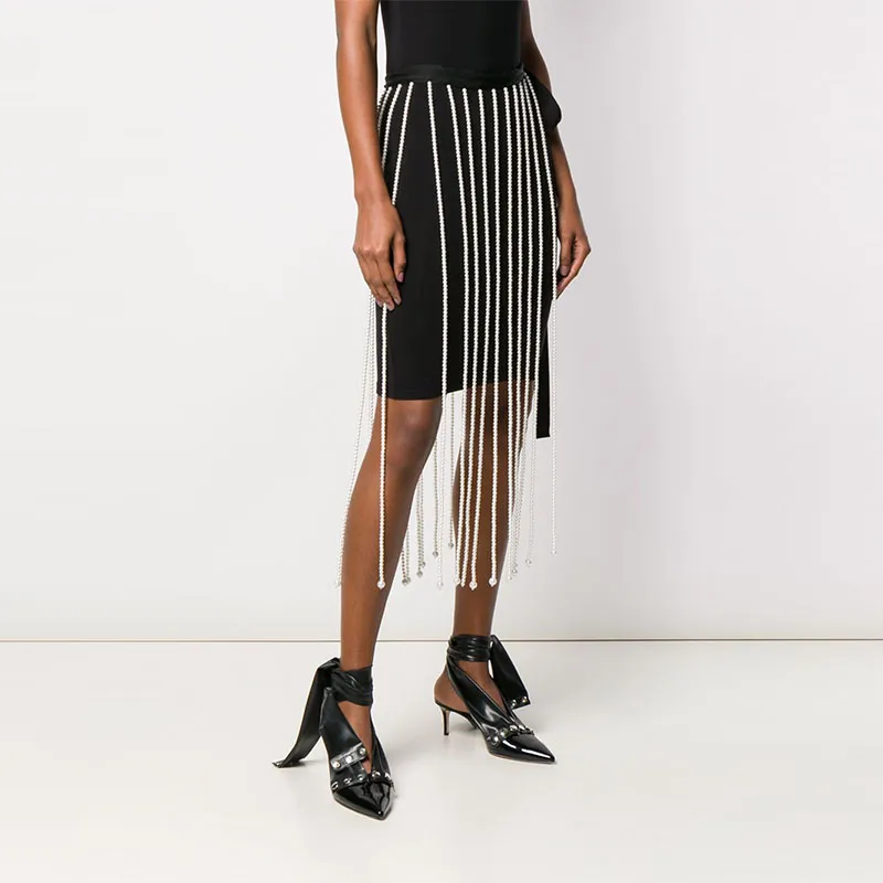 Christopher Kane Casual Long Skirts Women's White-3
