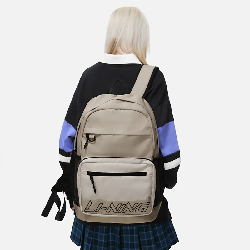 LiNing Polyester Sports Backpack Regular Men's Black-5