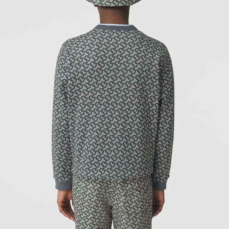 Burberry Sweatshirts Men Gray-3