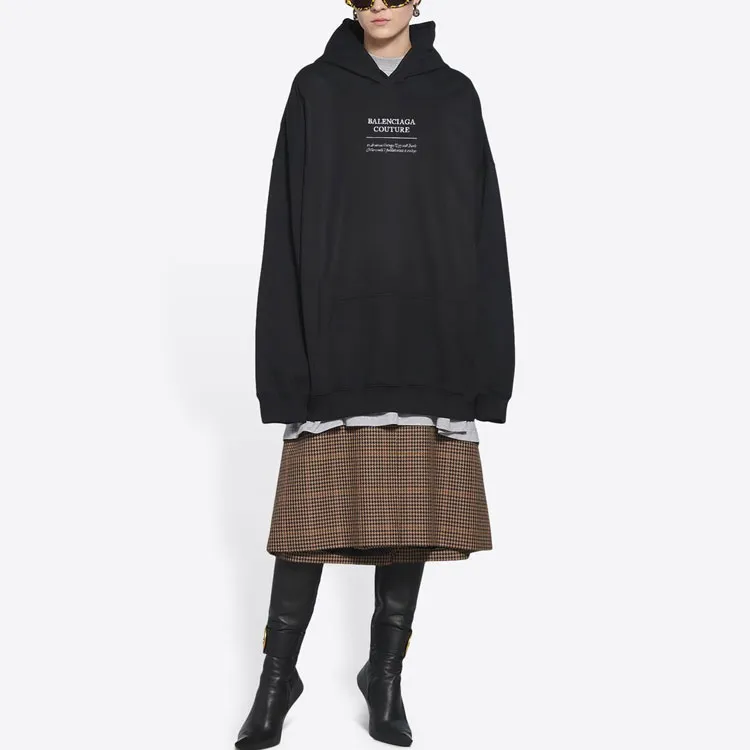Balenciaga FW21 Sweatshirt Men's Black-4