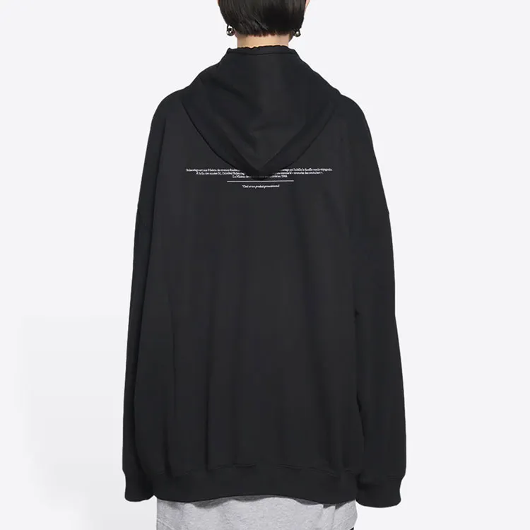 Balenciaga FW21 Sweatshirt Men's Black-2