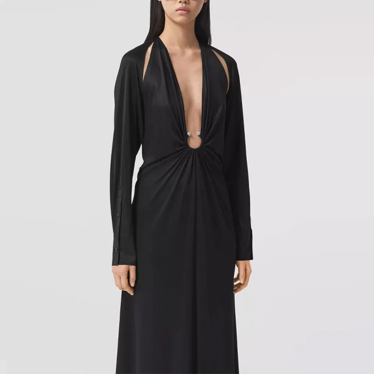 Burberry SS21 Evening Dress Women's Black-1