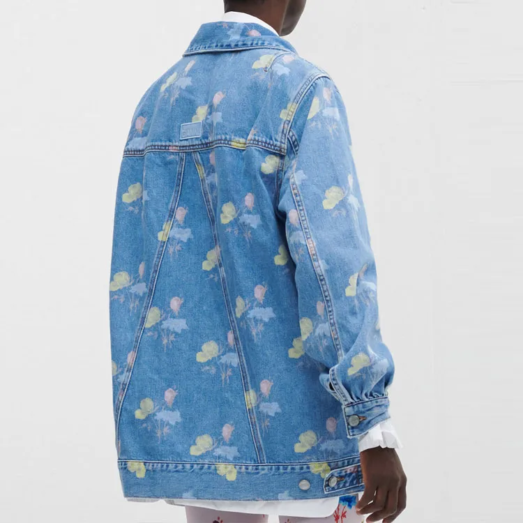GANNI Denim Jackets Women's Light Blue-2