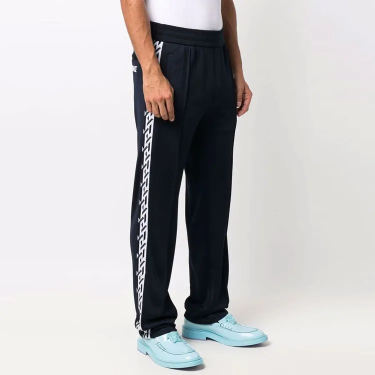 VERSACE Knitted Sweatpants Men Blue-1