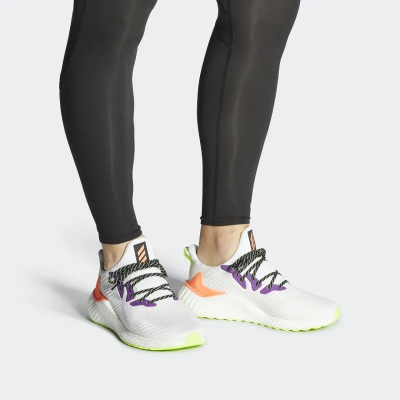 Adidas Alphaboost White Signal Green-6