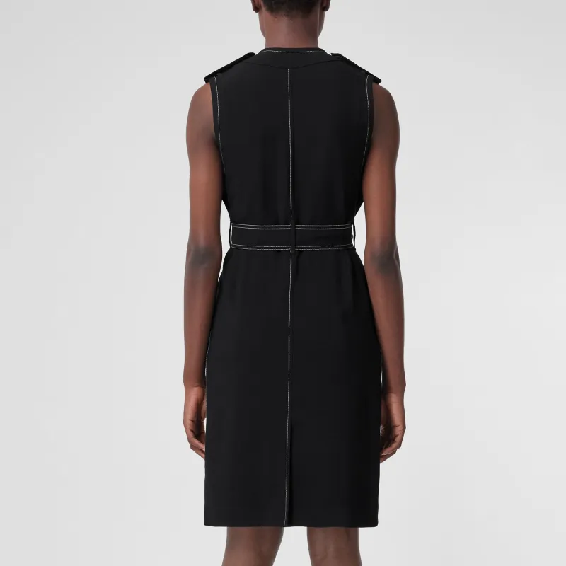 Burberry SS22 Sleeveless Dress Women's Black-3