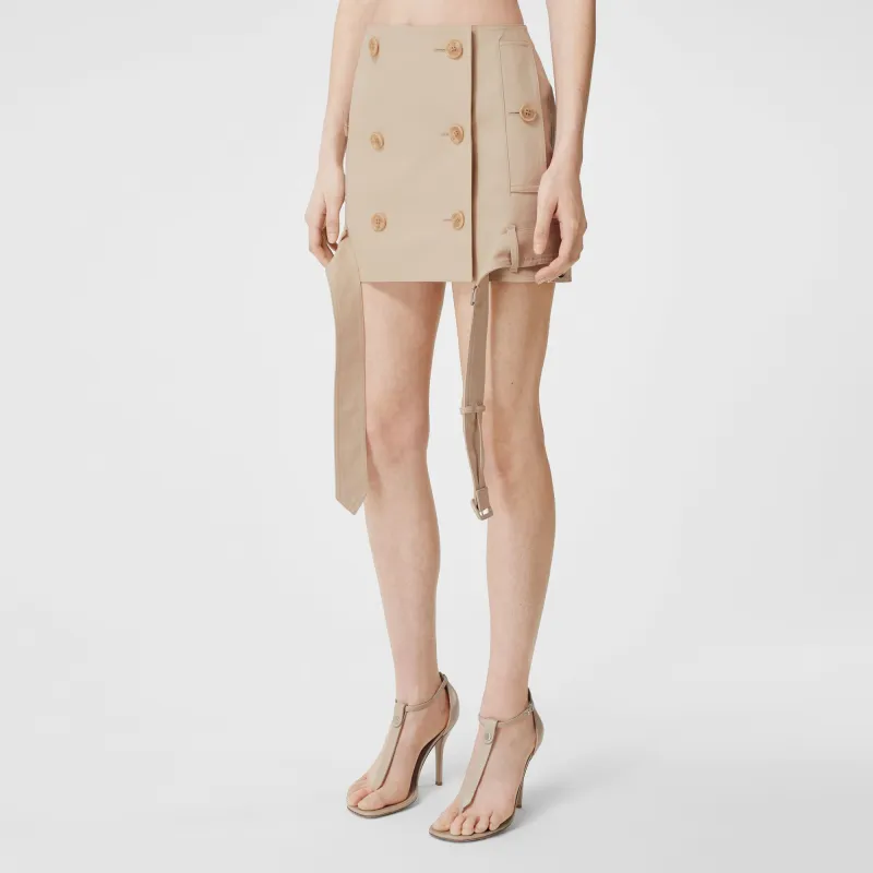 Burberry Trench Mini Skirt 'Soft Fawn'-3